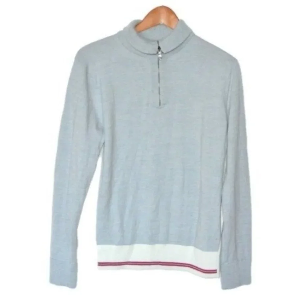 Banana Republic 1/4 zip Sweater Merino Wool Blend size L‎ Large